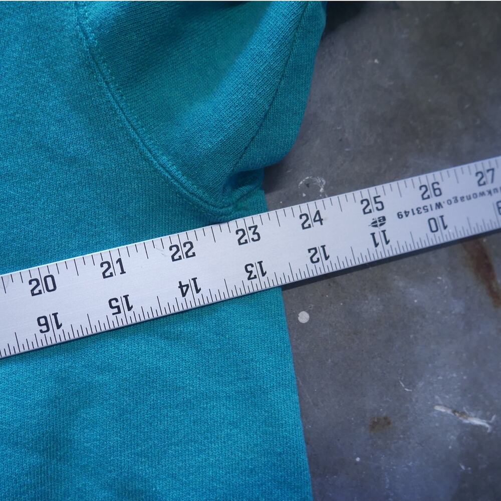 Vintage 90s Hanes Paris Sport Club Teal Crewneck Made In USA Womens Size XL - Picture 4 of 8